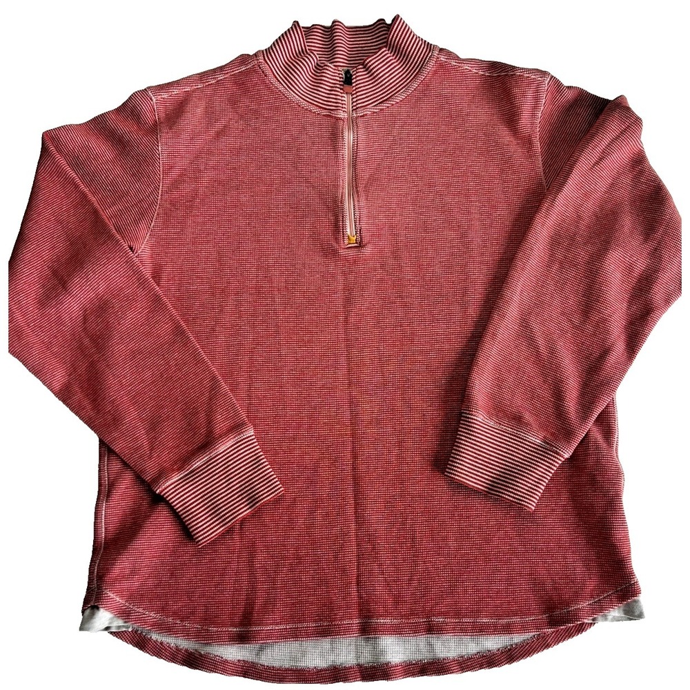 Robert Graham‎ 1/4 Zip 100% Cotton Cruise Vaca Preppy Old Money Size XL